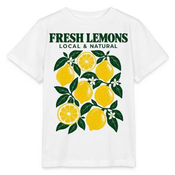 Frische Zitronen - Stanley/Stella Kinder T-Shirt MINI CREATOR  - Weiß - Vorne - Maike (125cm)