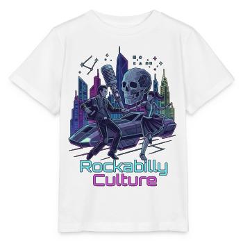 Neon Rockabilly SciFi Kultur - Stanley/Stella Kinder T-Shirt MINI CREATOR  - Weiß - Vorne - Maike (125cm)