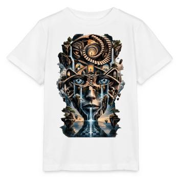 Spirale der Augenwelten - Stanley/Stella Kinder T-Shirt MINI CREATOR  - Weiß - Vorne - Maike (125cm)
