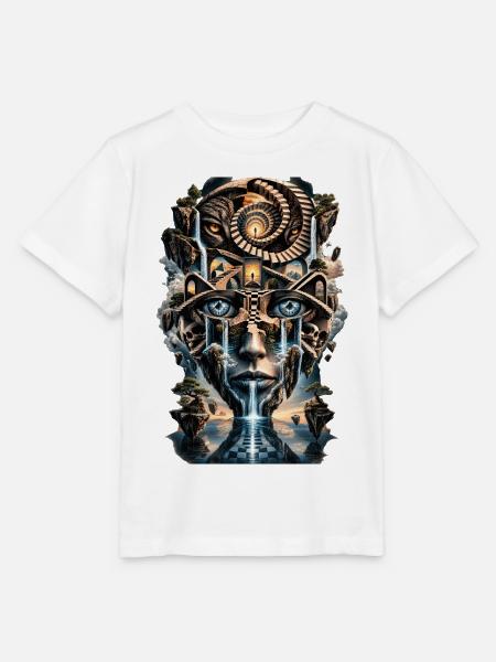 Spirale der Augenwelten - Stanley/Stella Kinder T-Shirt MINI CREATOR  - Weiß
