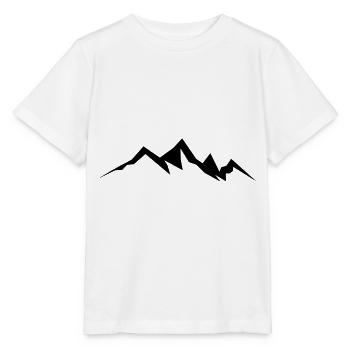 Berge Berg Gebirge Mountain 19 Zeichenfläche 20 - Stanley/Stella Kinder T-Shirt MINI CREATOR  - Weiß - Vorne - Maike (125cm)