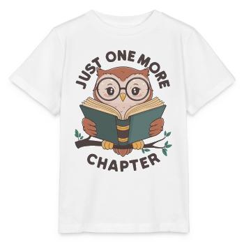 Juste un chapitre de plus, Bookish Owl - T-shirt bio MINI CREATOR Stanley/Stella Enfant - blanc - Devant - Maike (125cm)