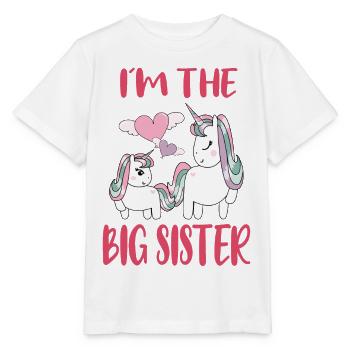 Kids Offspring Big Sister Cute Unicorn - Stanley/Stella MINI CREATOR Kids’ T-Shirt - white - Front - Maike (125cm)