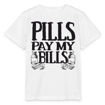 pilules payer mes factures pilules pharmacien dire - T-shirt bio MINI CREATOR Stanley/Stella Enfant - blanc - Devant - Maike (125cm)