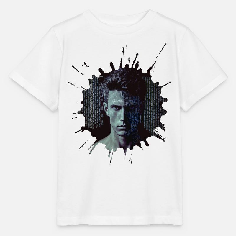 Digital tech revolution - artificial human beings - Stanley/Stella MINI CREATOR Kids’ T-Shirt - white