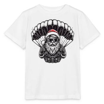 Saut en parachute pour l'aventure de l'Avent du Père Noël - T-shirt bio MINI CREATOR Stanley/Stella Enfant - blanc - Devant - Maike (125cm)