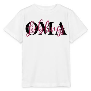 Oma - Liebe - Farben anpassbar - Lieblingsoma - Stanley/Stella Kinder T-Shirt MINI CREATOR  - Weiß - Vorne - Maike (125cm)