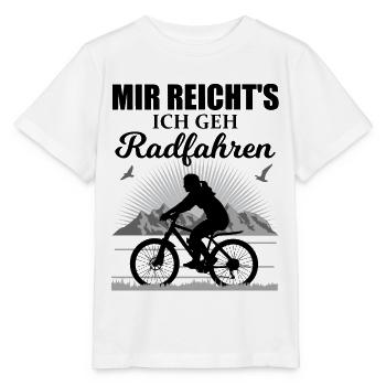 Radfahrerin Rad Fahren Lustiger Spruch Geschenk - Stanley/Stella Kinder T-Shirt MINI CREATOR  - Weiß - Vorne - Maike (125cm)