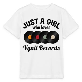 Vinyle Vinyle Disant Femmes Fille Cadeau - T-shirt bio MINI CREATOR Stanley/Stella Enfant - blanc - Devant - Maike (125cm)