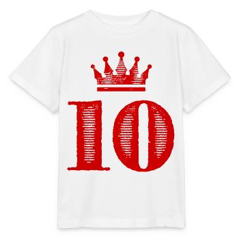 10 Couronne numérique - T-shirt bio MINI CREATOR Stanley/Stella Enfant - blanc - Devant - Maike (125cm)