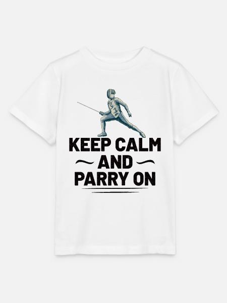 Fencing Fencer Fence - Stanley/Stella Kinder T-Shirt MINI CREATOR  - Weiß