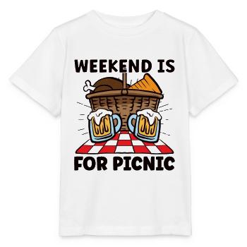 Picnic Lover Pique-Panier de nourriture Date de pique- - T-shirt bio MINI CREATOR Stanley/Stella Enfant - blanc - Devant - Maike (125cm)