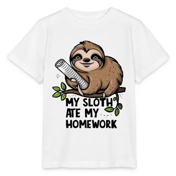 Ma paresse a mangé mes devoirs - T-shirt bio MINI CREATOR Stanley/Stella Enfant - blanc - Devant - Maike (125cm)