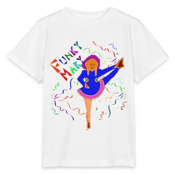 Funky Mary - T-shirt bio MINI CREATOR Stanley/Stella Enfant - blanc - Devant - Maike (125cm)