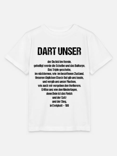 Lustiges Dart unser Darts Fan Outfit Vater Gebet - Stanley/Stella Kinder T-Shirt MINI CREATOR - Weiß