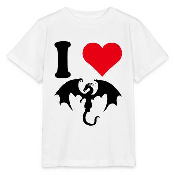 Dragon Dragon Fire Dragon Cave Fire Dragon Dragon - Stanley/Stella MINI CREATOR Kids’ T-Shirt - white - Front - Maike (125cm)