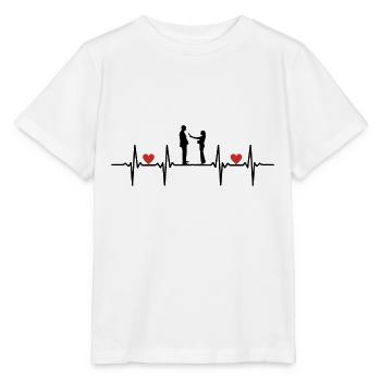Marriage Marriage Boyfriend Girlfriend Marriage Love Wedding - Stanley/Stella MINI CREATOR Kids’ T-Shirt - white - Front - Maike (125cm)
