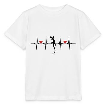 Echsen Wechselwarm Schuppen Echsen Krokodil Echse - Stanley/Stella Kinder T-Shirt MINI CREATOR  - Weiß - Vorne - Maike (125cm)