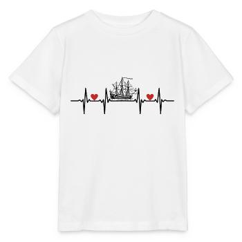 Bateaux Bateaux Yacht Yachts Capitaine Capitaine Navires - T-shirt bio MINI CREATOR Stanley/Stella Enfant - blanc - Devant - Maike (125cm)