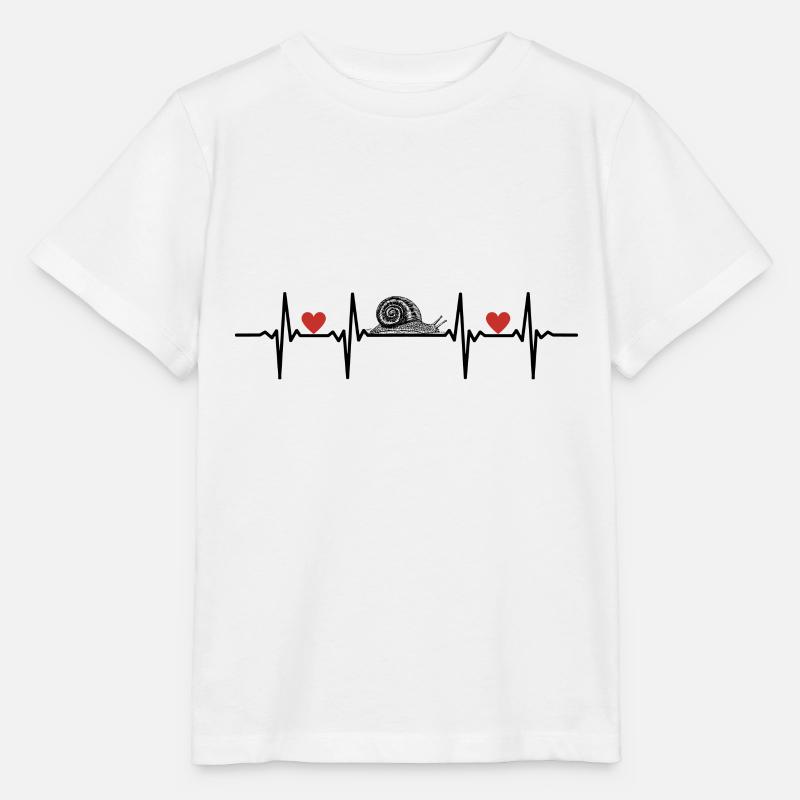 Insectes Coquille d’escargot Nudibranche Escargots - T-shirt bio MINI CREATOR Stanley/Stella Enfant - blanc