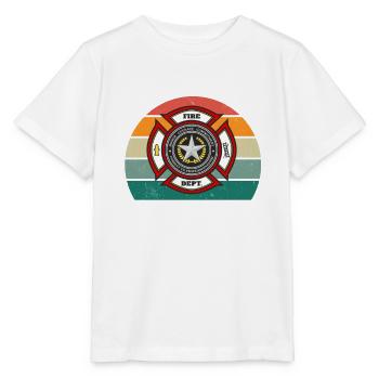 Feuerwehrmann Feuerwehr Feuer löschen Rettung - Stanley/Stella Kinder T-Shirt MINI CREATOR  - Weiß - Vorne - Maike (125cm)