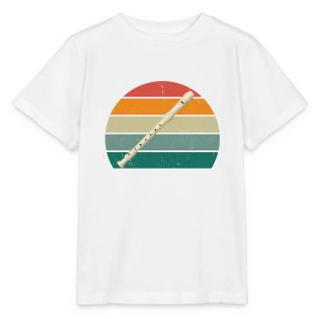 Flûte Flûte Flûte Flûtiste Joueur de Flûte Flûte Flûte - T-shirt bio MINI CREATOR Stanley/Stella Enfant - blanc - Devant - Maike (125cm)