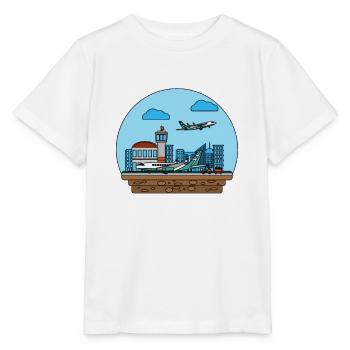 Flugzeuge Flieger Fliegen Pilot Pilotin Flughafen - Stanley/Stella Kinder T-Shirt MINI CREATOR  - Weiß - Vorne - Maike (125cm)