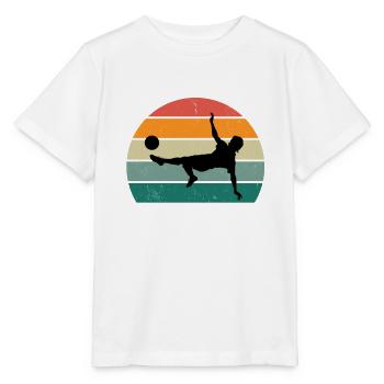 footballer ball player player player football - Stanley/Stella MINI CREATOR Kids’ T-Shirt - white - Front - Maike (125cm)