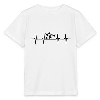 Oies Oiseaux Noël Oie Mouches Oiseaux Oie Oie - T-shirt bio MINI CREATOR Stanley/Stella Enfant - blanc - Devant - Maike (125cm)