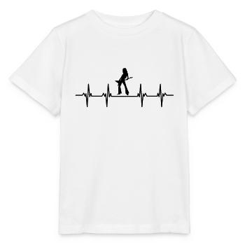 Guitariste Guitariste Guitariste Guitariste Guitare Basse - T-shirt bio MINI CREATOR Stanley/Stella Enfant - blanc - Devant - Maike (125cm)