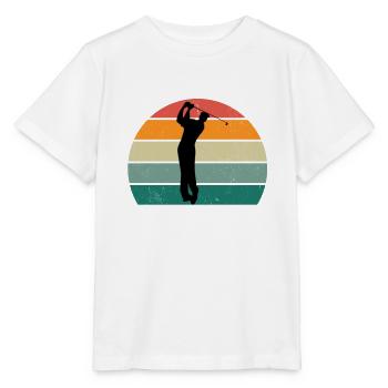 Golfeur Golfeurin Golfspieler Golfspielerin Golf - T-shirt bio MINI CREATOR Stanley/Stella Enfant - blanc - Devant - Maike (125cm)