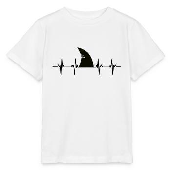 Shark Shark Fin Bite White Shark Whale Shark Shark - Stanley/Stella MINI CREATOR Kids’ T-Shirt - white - Front - Maike (125cm)