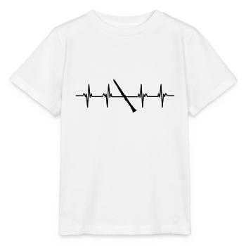 Clarinettiste Clarinette Clarinette Clarinette - T-shirt bio MINI CREATOR Stanley/Stella Enfant - blanc - Devant - Maike (125cm)