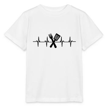 Kocher Koch Köchin Küche Restaurant Bar Bistro - Stanley/Stella Kinder T-Shirt MINI CREATOR  - Weiß - Vorne - Maike (125cm)