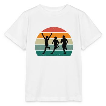 Race Runner Runner Renner Racer Jogging - Stanley/Stella MINI CREATOR Kids’ T-Shirt - white - Front - Maike (125cm)