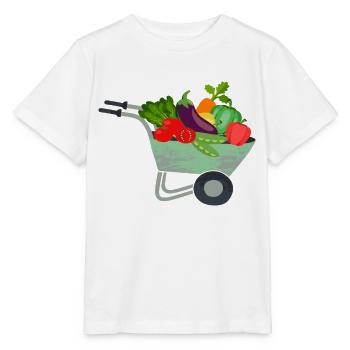 Vegetable Cart - Stanley/Stella MINI CREATOR Kids’ T-Shirt - white - Front - Maike (125cm)