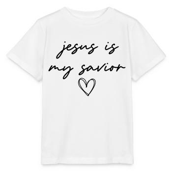 jesus is my savior - Stanley/Stella MINI CREATOR Kids’ T-Shirt - white - Front - Maike (125cm)