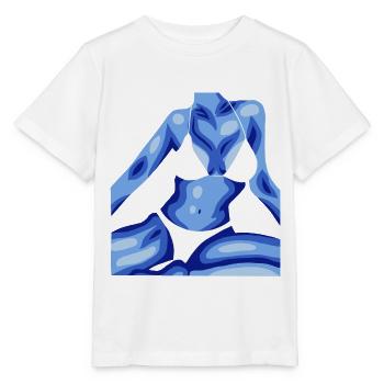 Femme en bikini - T-shirt bio MINI CREATOR Stanley/Stella Enfant - blanc - Devant - Maike (125cm)
