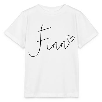Finn Name Vorname Namenstag - Stanley/Stella Kinder T-Shirt MINI CREATOR  - Weiß - Vorne - Maike (125cm)