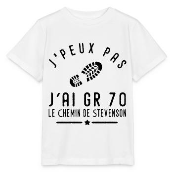 J'peux pas j'ai GR 70 sport randonnée - T-shirt bio MINI CREATOR Stanley/Stella Enfant - blanc - Devant - Maike (125cm)