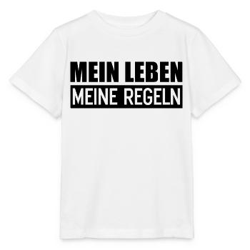 Mein Leben meine Regeln das Motto meine Regeln - Stanley/Stella Kinder T-Shirt MINI CREATOR  - Weiß - Vorne - Maike (125cm)