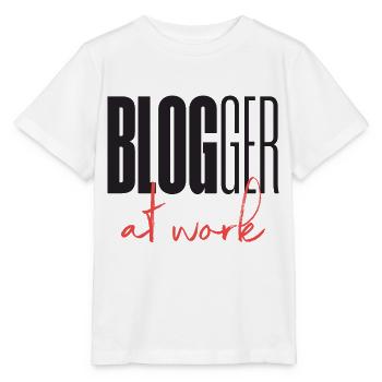 Blogueur Blog au travail - T-shirt bio MINI CREATOR Stanley/Stella Enfant - blanc - Devant - Maike (125cm)