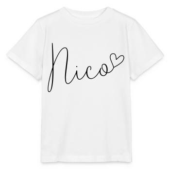 Nicole Nom Prénom Garçon - T-shirt bio MINI CREATOR Stanley/Stella Enfant - blanc - Devant - Maike (125cm)