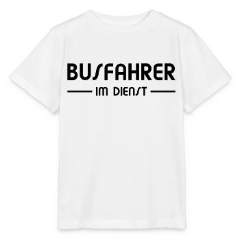 Busfahrer im Dienst - Stanley/Stella Kinder T-Shirt MINI CREATOR  - Weiß - Vorne - Maike (125cm)