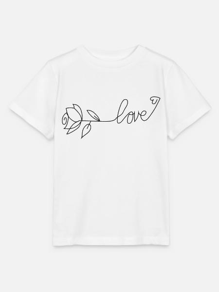 Love - Stanley/Stella Kinder T-Shirt MINI CREATOR - Weiß