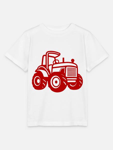 Traktor Icon - Stanley/Stella Kinder T-Shirt MINI CREATOR - Weiß