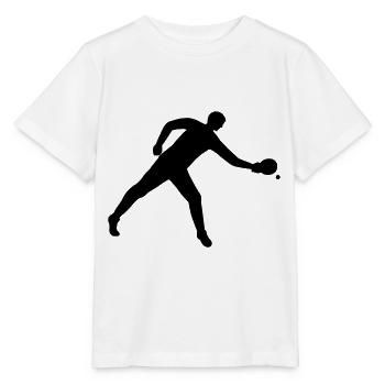 Tischtennis dynamisch - Stanley/Stella Kinder T-Shirt MINI CREATOR  - Weiß - Vorne - Maike (125cm)