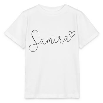 Samira Name Vorname Namenstag - Stanley/Stella Kinder T-Shirt MINI CREATOR  - Weiß - Vorne - Maike (125cm)