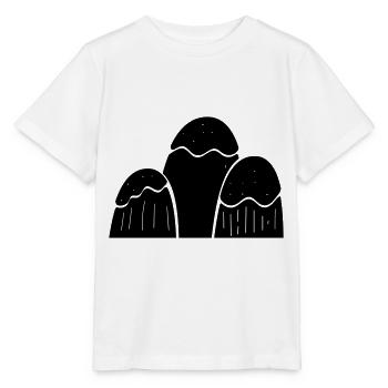 Berge Berg Gebirge Mountain 20 Zeichenfläche 21 - Stanley/Stella Kinder T-Shirt MINI CREATOR  - Weiß - Vorne - Maike (125cm)