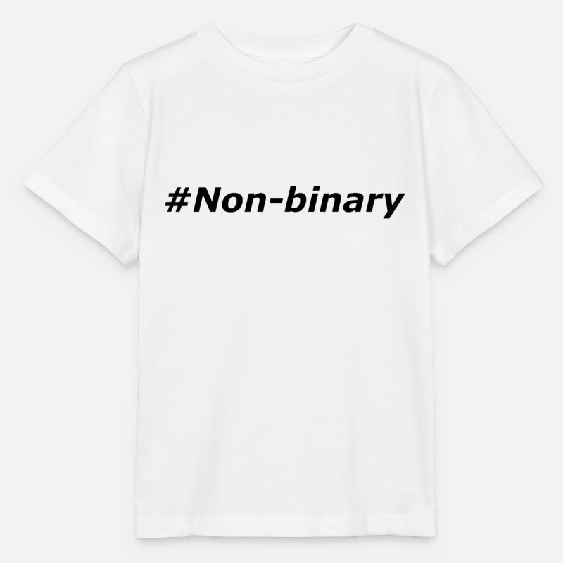 #Non-binaire - T-shirt bio MINI CREATOR Stanley/Stella Enfant - blanc